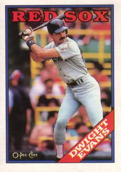 1988 O-Pee-Chee Baseball Cards 221     Dwight Evans